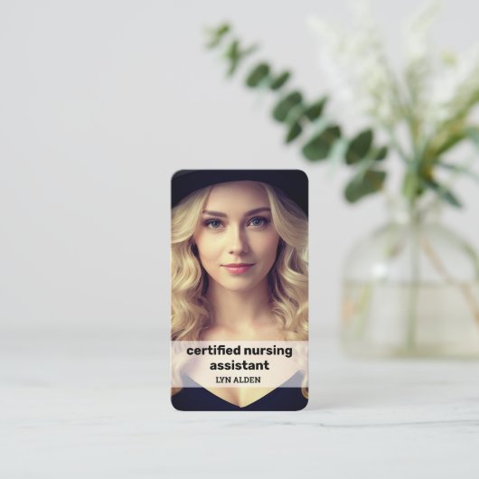 💉 gecertificeerde verpleegkundige assistent Insta Visitekaartje (Staand voorkant)