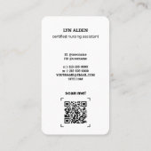 💉 gecertificeerde verpleegkundige assistent Insta Visitekaartje (Achterkant)