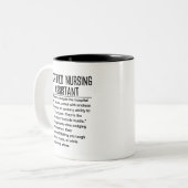 Gecertificeerde verpleegkundige assistent tweekleurige koffiemok (Voorkant links)