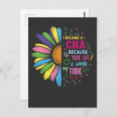 Gecertificeerde verpleegkundige assistent - Uw lev Briefkaart (Voorkant / Achterkant)