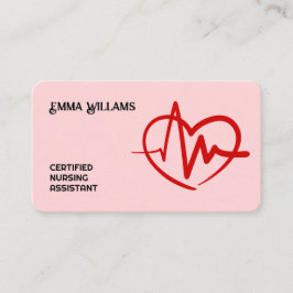 🩺 gecertificeerde verpleegkundige assistent visitekaartje