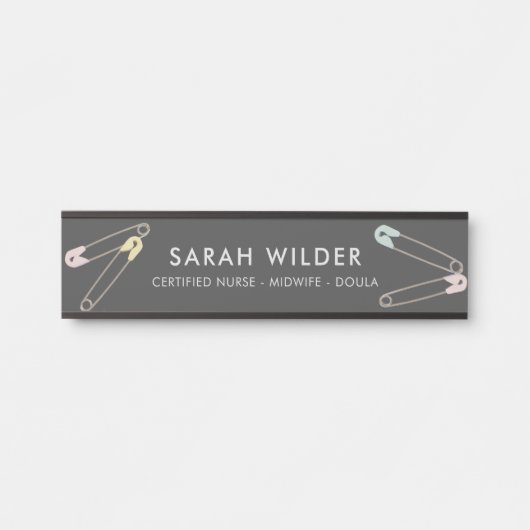 Gecertificeerde Verpleegkundige Doula Geboortecoac Deurbordje (Voorkant)