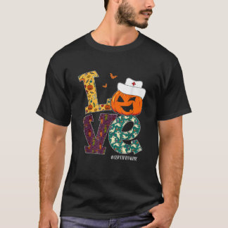 Gecertificeerde Verpleegkundige Halloween Scary Pu T-shirt
