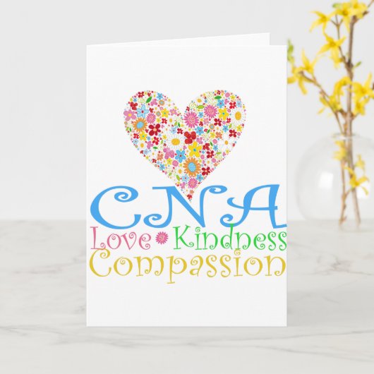 Gecertificeerde verpleegkundige Kaart (Gele Bloem)