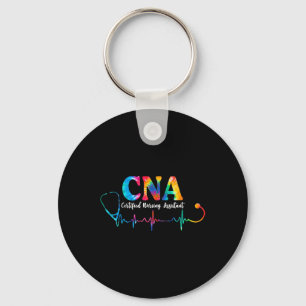 Gecertificeerde verpleegster Istant Tie Dye Cna Ve Sleutelhanger