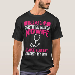 Gecertificeerde verpleegster midwife kleding Best T-shirt