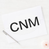 Gecertificeerde verpleegster ovale sticker (Envelop)