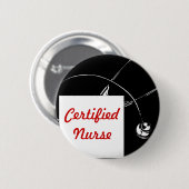 Gecertificeerde verpleegster ronde button 5,7 cm (Voorkant /achterkant)