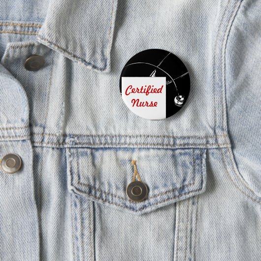 Gecertificeerde verpleegster ronde button 5,7 cm (In situ)