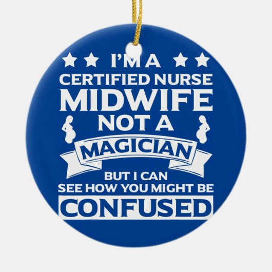 Gecertificeerde verpleegsters, verloskundige Appar Keramisch Ornament (Voorkant)