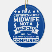Gecertificeerde verpleegsters, verloskundige Appar Keramisch Ornament (Links)