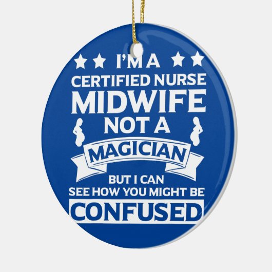 Gecertificeerde verpleegsters, verloskundige Appar Keramisch Ornament (Links)