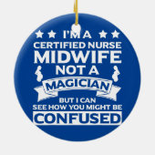 Gecertificeerde verpleegsters, verloskundige Appar Keramisch Ornament (Achterkant)