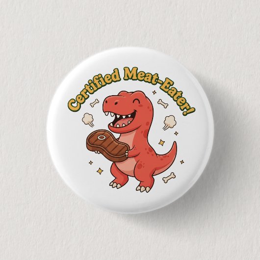 Gecertificeerde Vleeseter Ronde Button 3,2 Cm (Voorkant)