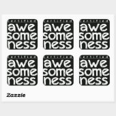 GECERTIFICEERDE WAANZIN VIERKANTE STICKER (Vel)