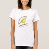 Gecertificeerde Warbler Whisperer Funny Vogelcadea T-shirt (Voorkant)