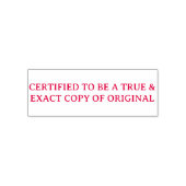 Gecertificeerde Ware & Exacte Kopie van Origineel Zelfinktende Stempel (Design)