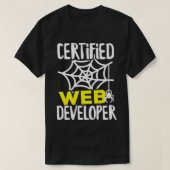 Gecertificeerde webontwikkelaar t-shirt (Design voorkant)