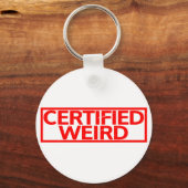 Gecertificeerde Weird Stempel Sleutelhanger (Voorkant)