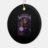 Gecertificeerde Whimsigoth Witch Broom Closet Clas Keramisch Ornament (Links)