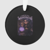 Gecertificeerde Whimsigoth Witch Broom Closet Clas Ornament (voorkant)