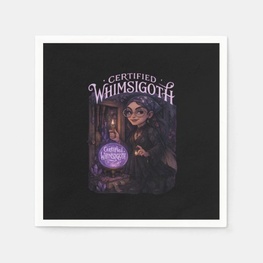 Gecertificeerde Whimsigoth Witch Broom Closet Clas Servet (Voorkant)