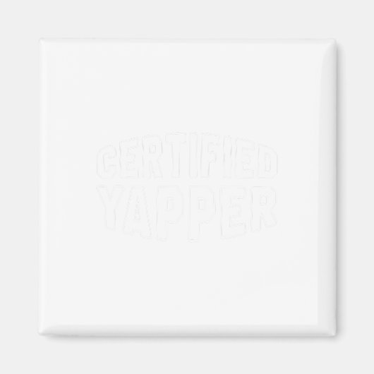 Gecertificeerde Yapper Funny Professional Yapper Magneet (Voorkant)