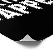 Gecertificeerde Yapper Funny Professional Yapper Poster (Hoek)