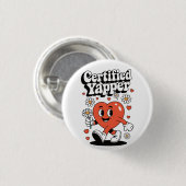 Gecertificeerde Yapper Ronde Button 3,2 Cm (Voorkant /achterkant)