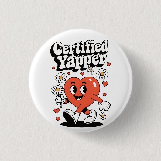Gecertificeerde Yapper Ronde Button 3,2 Cm (Voorkant)