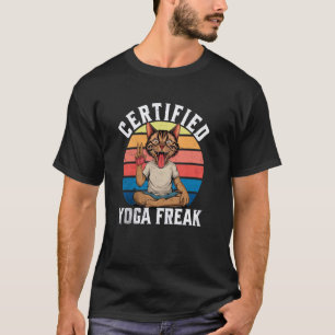 Gecertificeerde Yoga Freak Grappige Meditatie Zen T-shirt