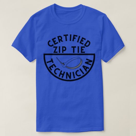 Gecertificeerde Zip Stropdas Technician 5 T-shirt (Design voorkant)