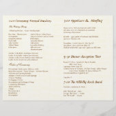 Gechanteerde bosboom in Bloom Wedding Programme (Achterkant)
