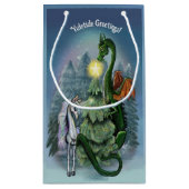 Gechanteerde kerstboom klein cadeauzakje (Achterkant)