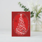 Gechanteerde Kerstmis Feestdagenkaart (Staand voorkant)