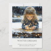 Gechanteerde Kerstmis Feestdagenkaart (Voorkant)