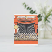Gechanteerde typemachine briefkaart (Staand voorkant)