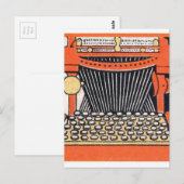 Gechanteerde typemachine briefkaart (Voorkant / Achterkant)