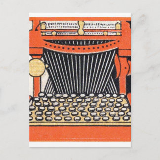 Gechanteerde typemachine briefkaart