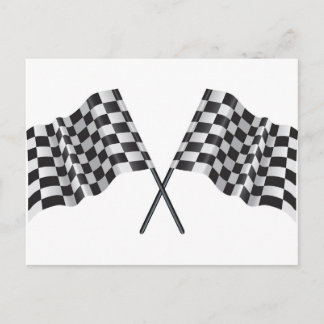 gecheckte cross-flags briefkaart