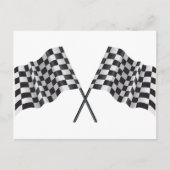 gecheckte cross-flags briefkaart (Voorkant)