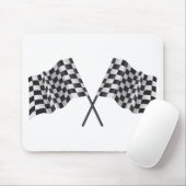 gecheckte cross-flags muismat (Met muis)