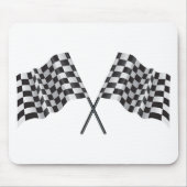 gecheckte cross-flags muismat (Voorkant)