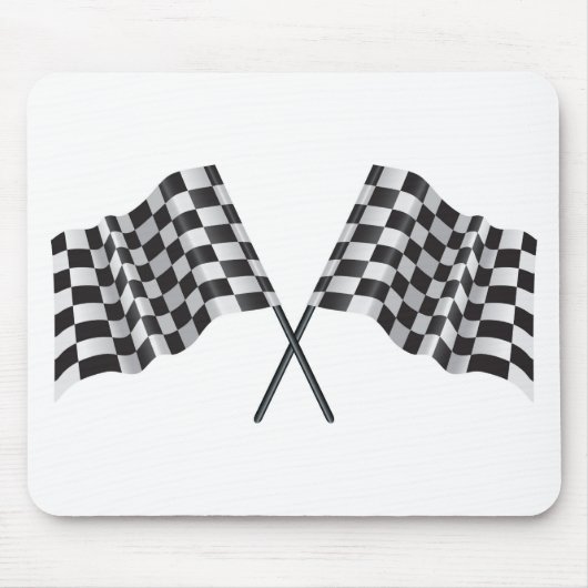 gecheckte cross-flags muismat (Voorkant)