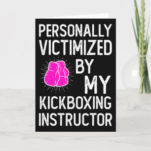 Gechikt door mijn grappige kickboksen martial arts kaart