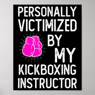 Gechikt door mijn grappige kickboksen met vechtspo poster