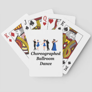 Gechoreografeerde ballroom Dans-afspeelkaarten Pokerkaarten