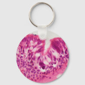 Gecilieerd epitheel onder de microscoop. sleutelhanger (Voorkant)