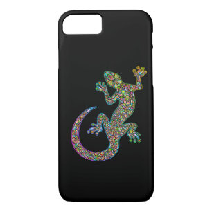 Geck Gecko Psychedelic Design iPhone 7 hoesje