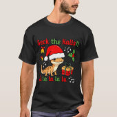 Geck The Halls Leopard Gecko Christmas Pun Pet Own T-shirt (Voorkant)